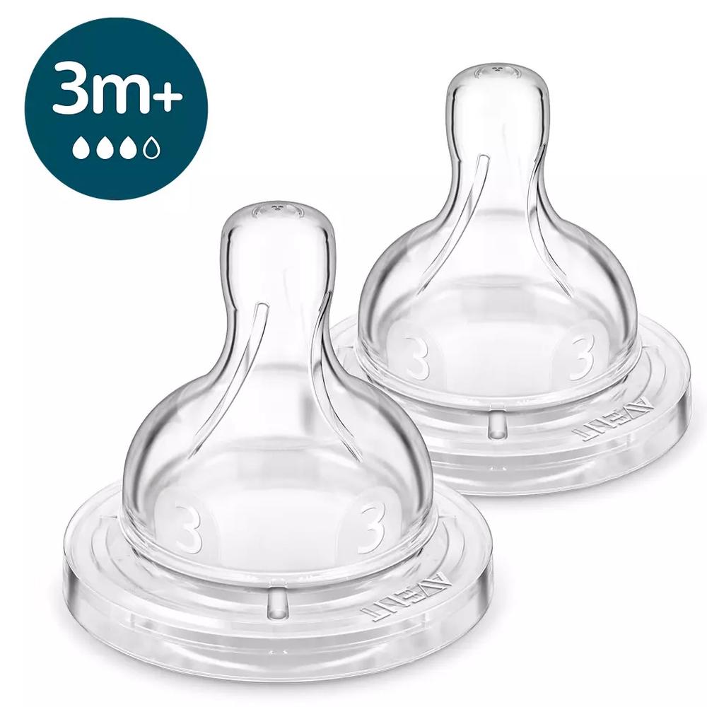 Anti-Colic Teats Flow 3 SCY763/02, 2 Pack, 8720689009881