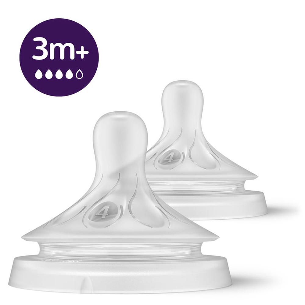 Avent Natural Response Teat Flow 4, 2 Pack - 3+ Months, 8720689011464