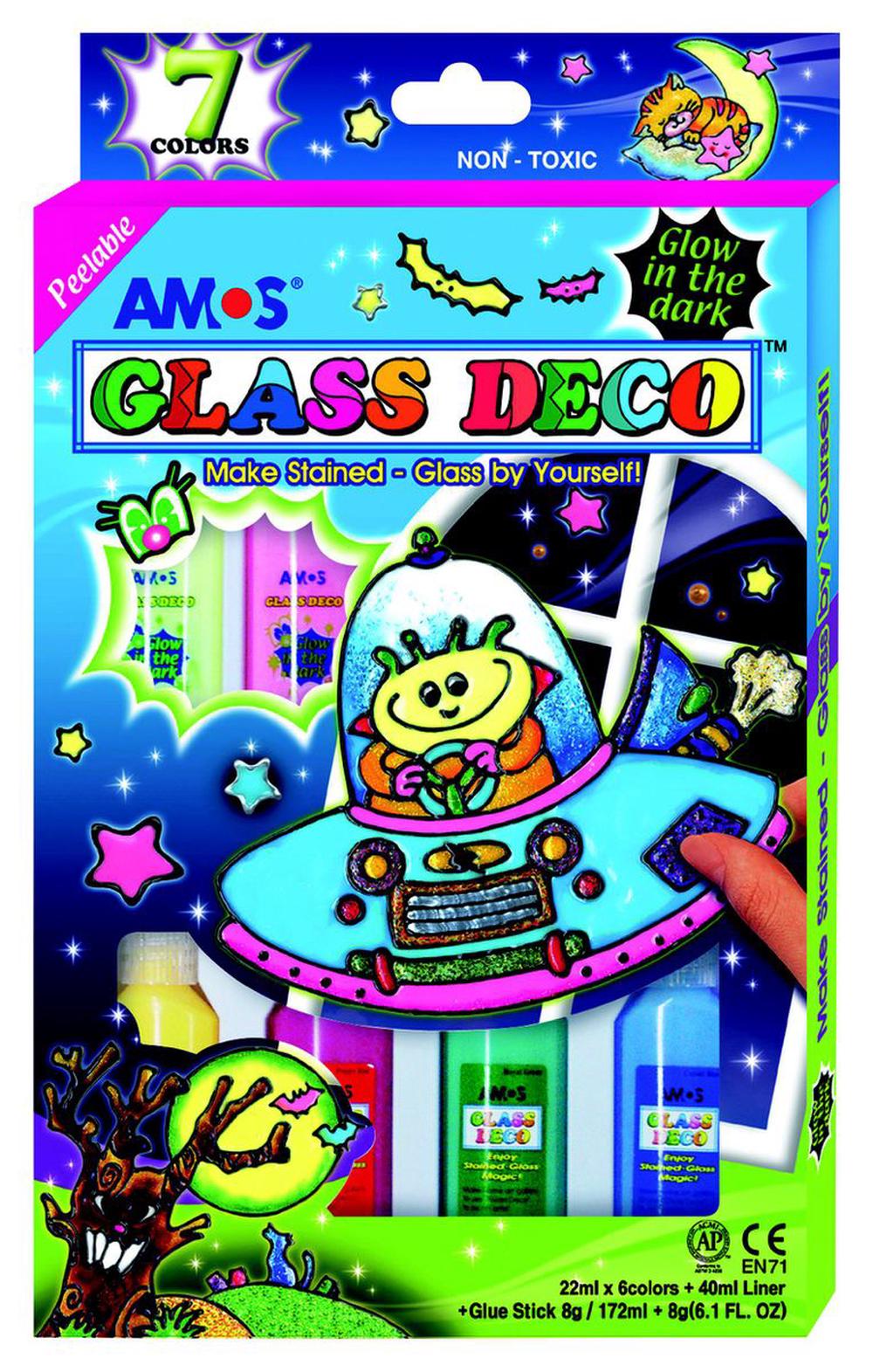 Glass Deco - Glow in the Dark, 7 Colours, 8802946010257