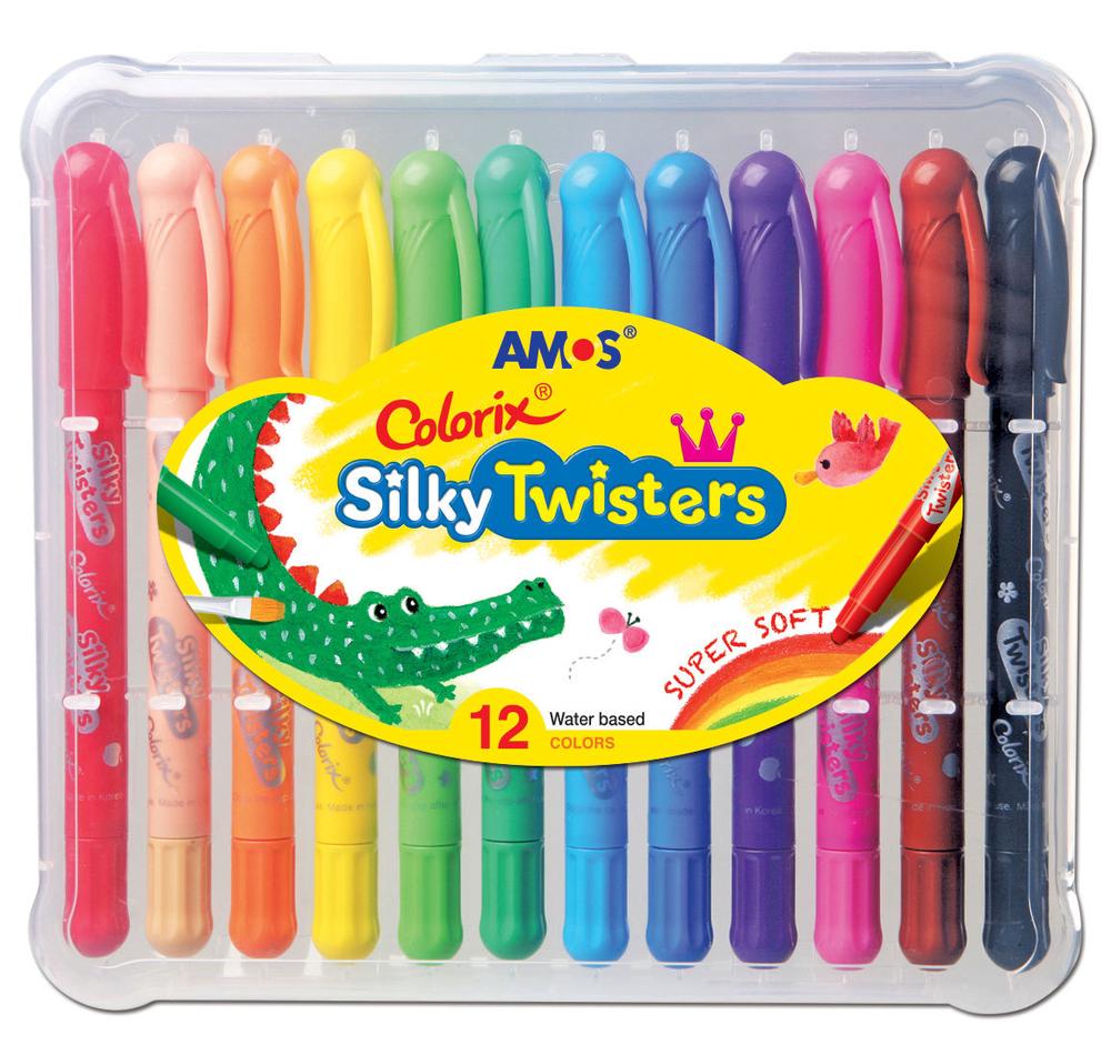 Amos Colorix Silky Twisters, 12 Pack, 8802946507597
