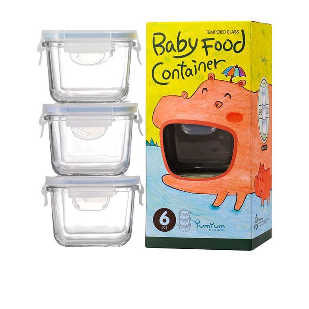 Baby Food Container Set, 3 Piece - 210mL Each, 8807246013021