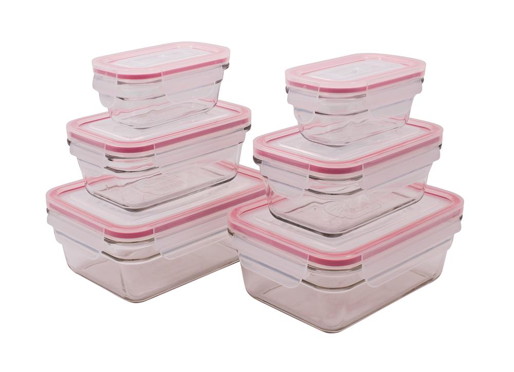 Rectangular Oven Safe Food Container Set, 6 Piece, 8807246060780