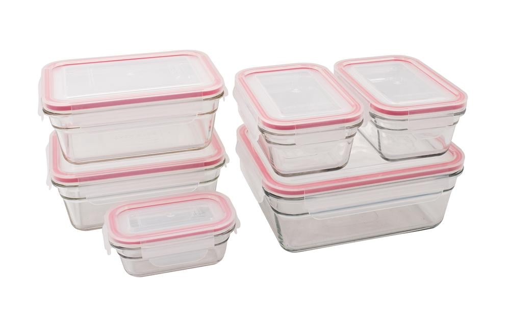 Glasslock Oven Safe Tempered Glass Food Container Set, 6 Piece | Buy ...