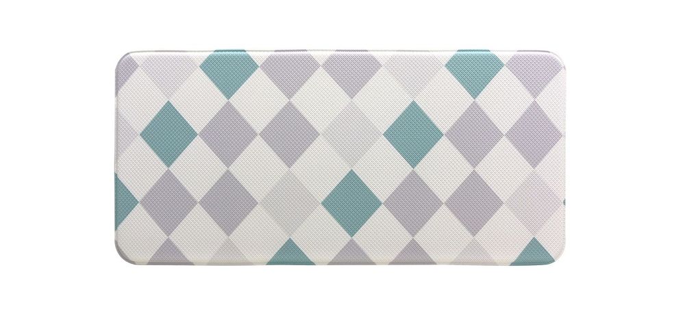 Fab Habitat Simple Diamond Kitchen Anti Fatigue Mat - 120x44cm | Buy ...