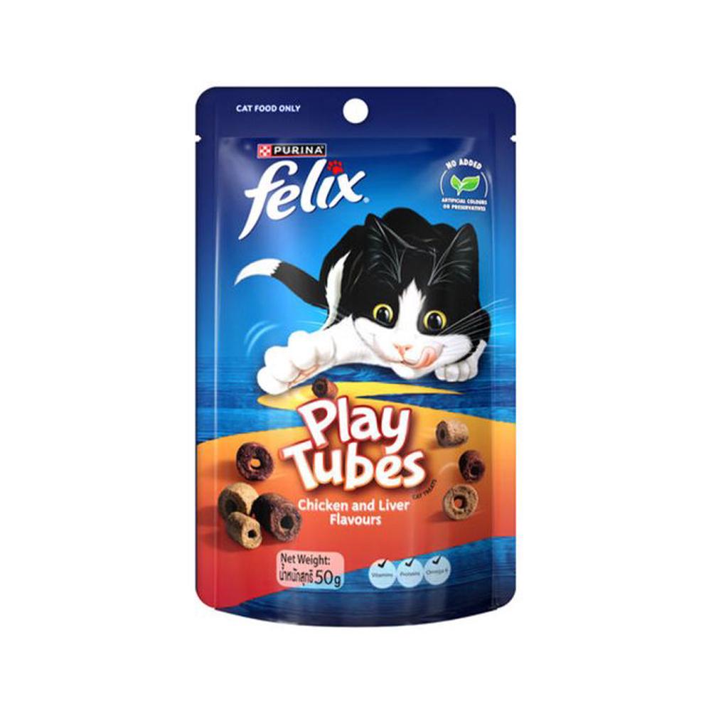 Felix Play Tubes Chicken and Liver, 8 Pack - 60g, 8850125099371
