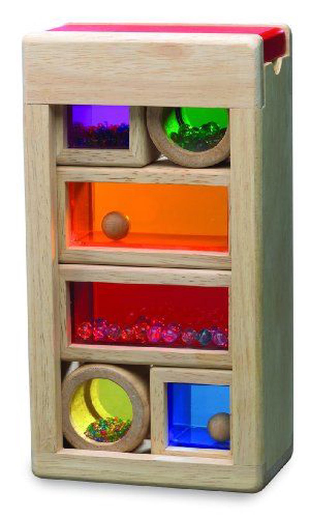 Wonderworld Rainbow Sound Blocks Stackable Hollow Shape Block Toys