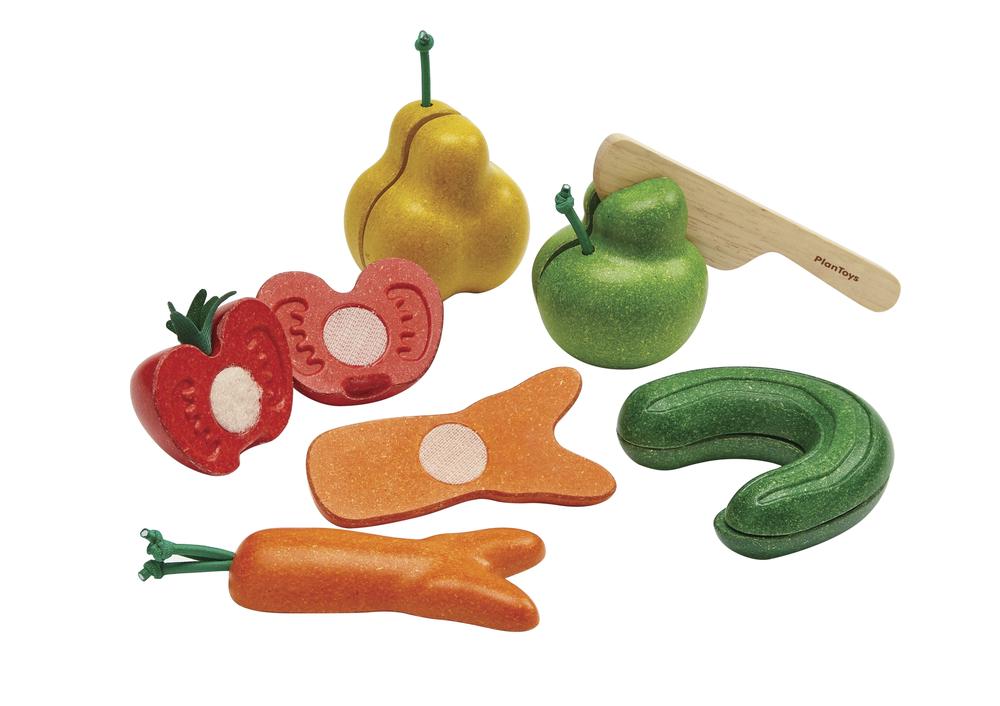 Plan Toys Wonky Fruit & Vegetables, 8854740034953