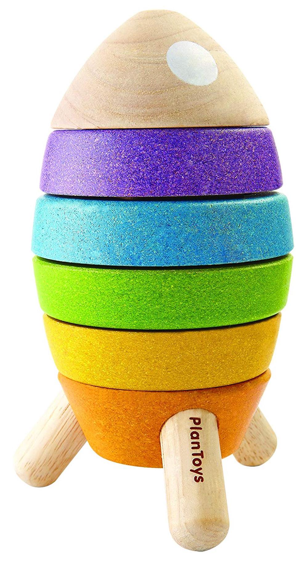 Plan Toys Wooden Stacking Rocket Buy online at The Nile