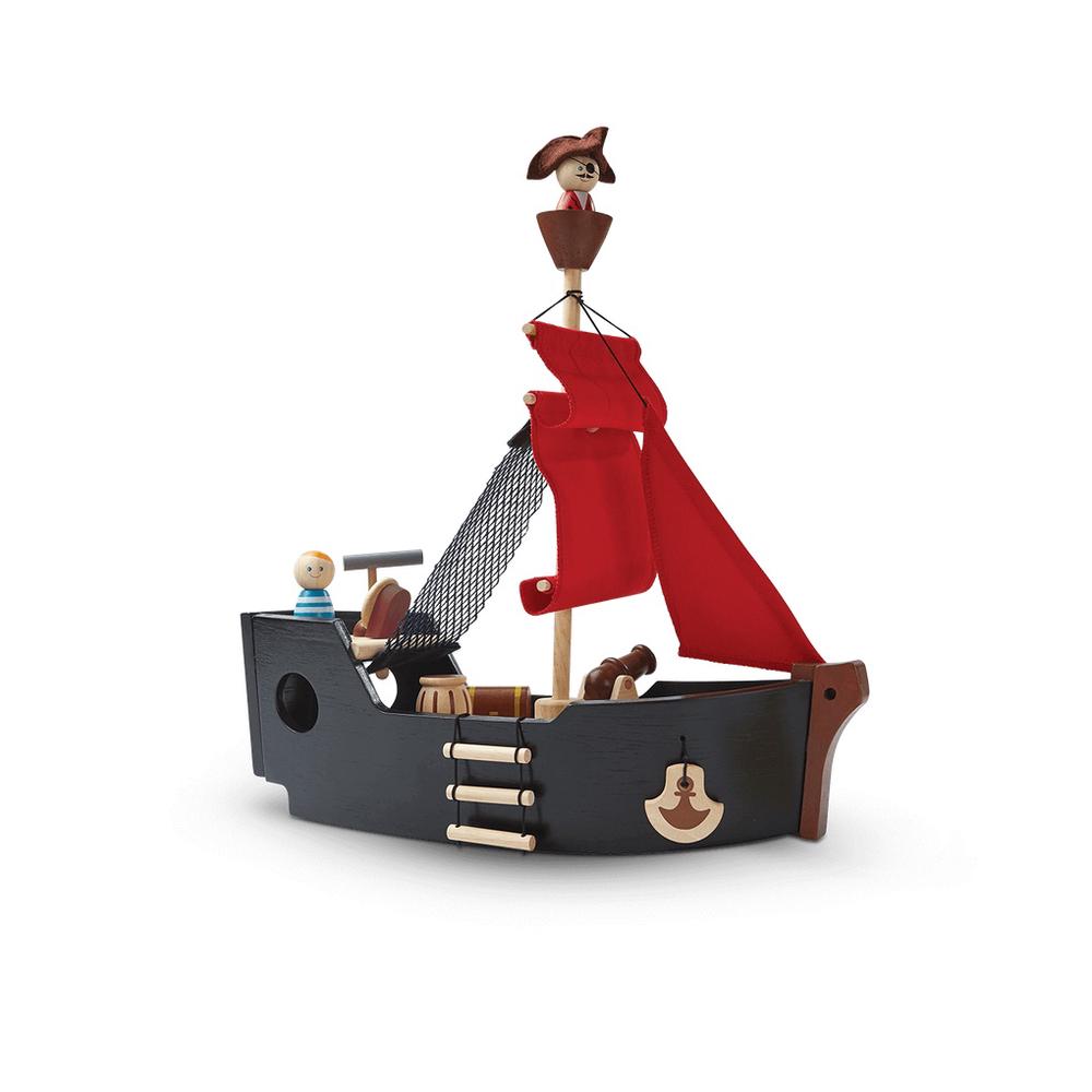 Plan Toys Wooden Pirate Ship, 8854740061140