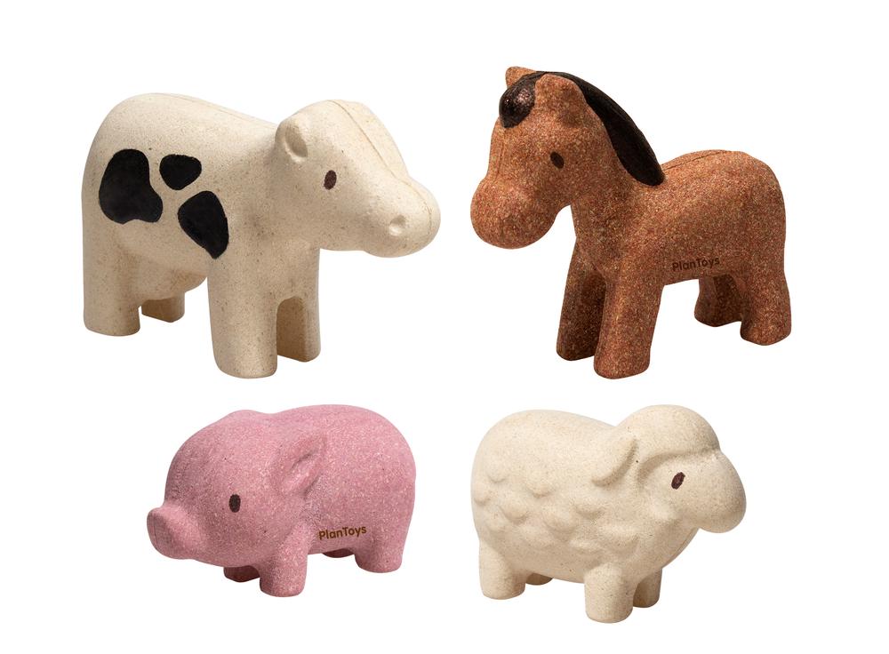 Plan Toys Farm Animals Set, 8854740061270