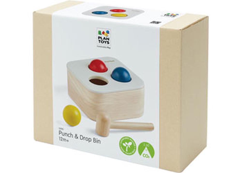 Plan Toys Punch & Drop Bin, 8854740062871