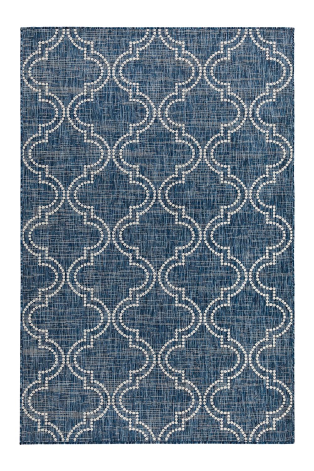 Fab Habitat Jinju Illusion Collection Patio Rug (Blue) - 80x150cm by Fab Habitat - ISBN: 8901304510818