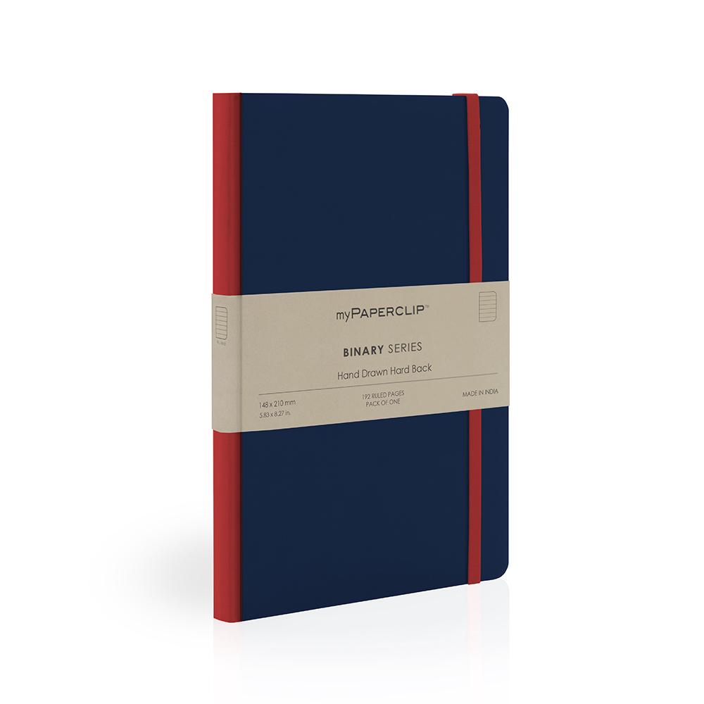 Binary Series Ruled Notebook (Blue), 8904228336298