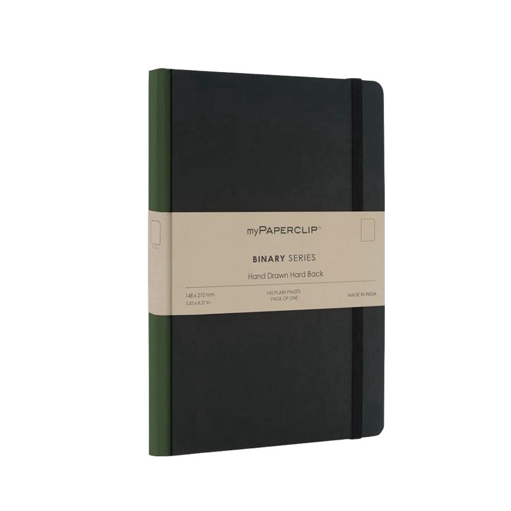 Binary Series Ruled Notebook (Green Spine), 8904228336335