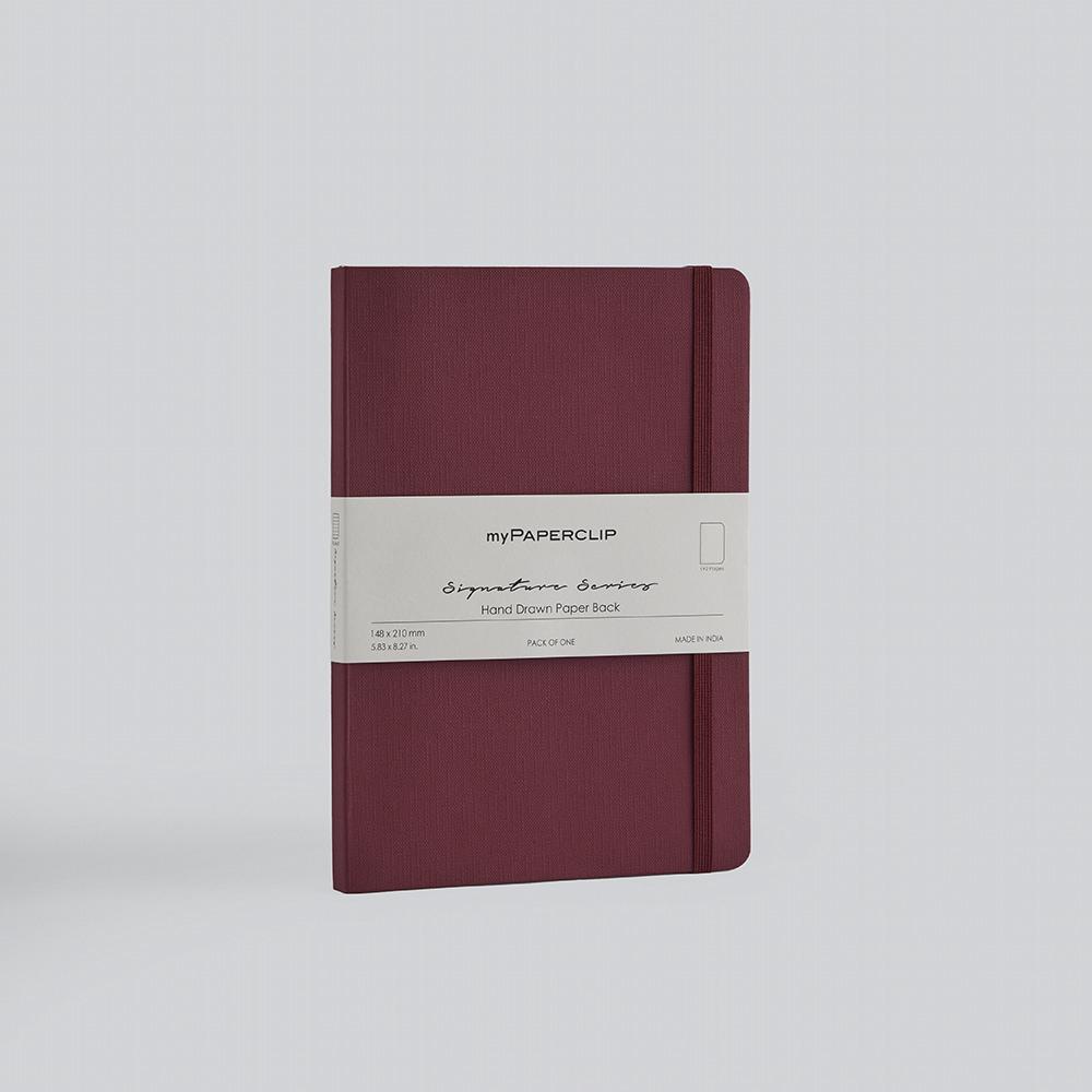 Signature Series myRECYCO Ruled Notebook (Bordeaux) - A5, 8904228341711