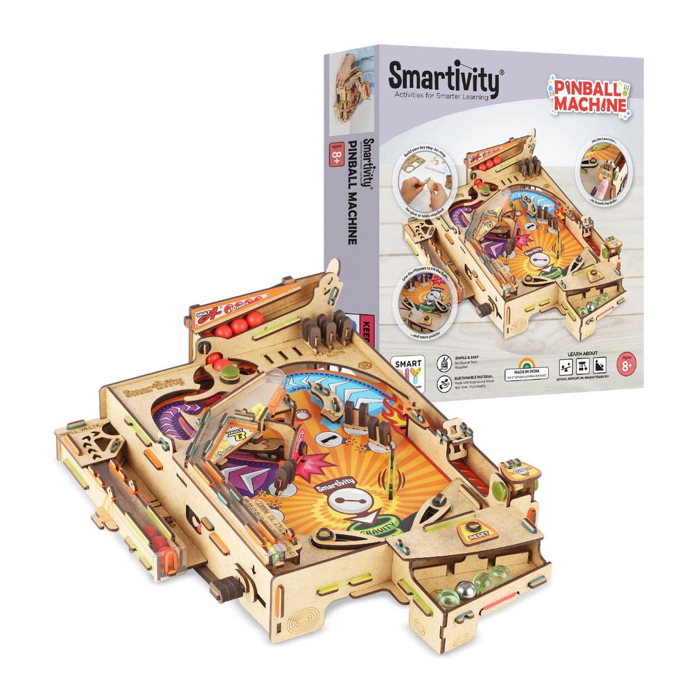 Smartivity Pinball Machine STEAM Educational Construction Toy Kit, 8908011797204