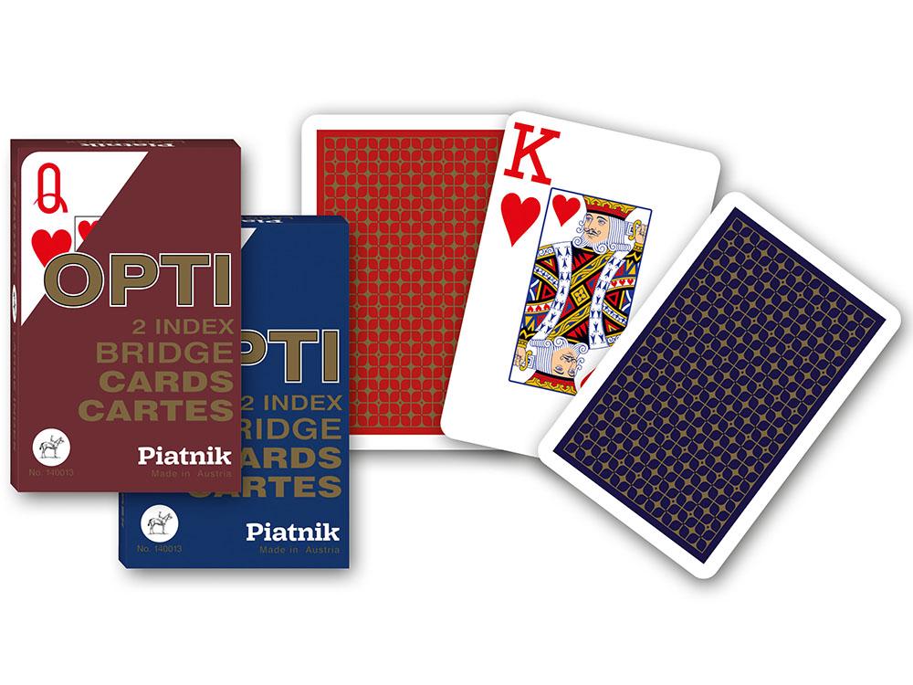 Piatnik Opti Large Index Bridge Playing Cards, Single Deck Buy online