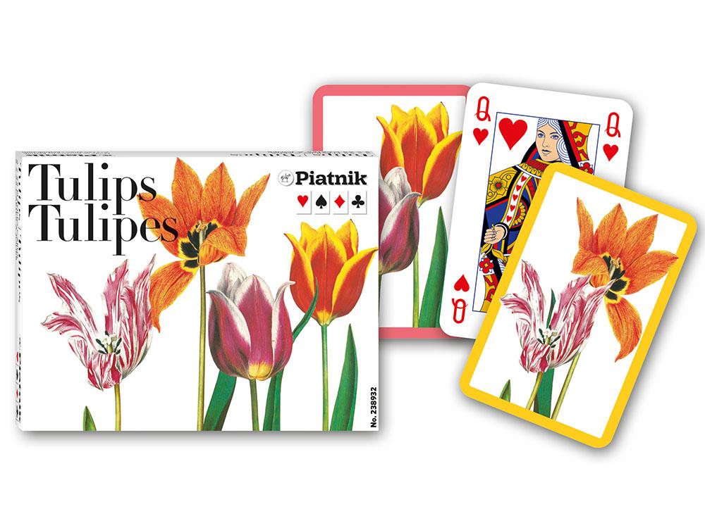 Piatnik Tulips Bridge Playing Cards, Double Deck, 9001890238932