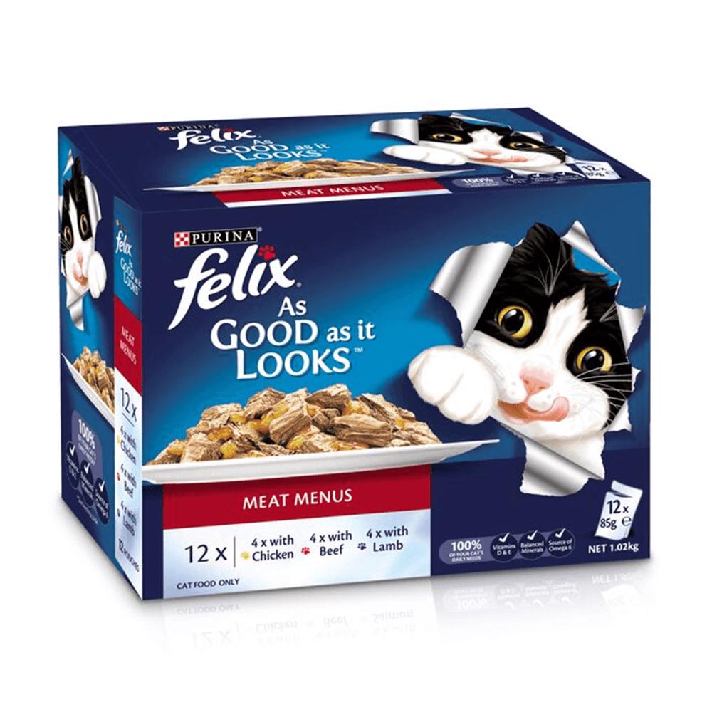 Felix Agail Gij Meat Menu, 12 Pack - 85g, 9300605098596