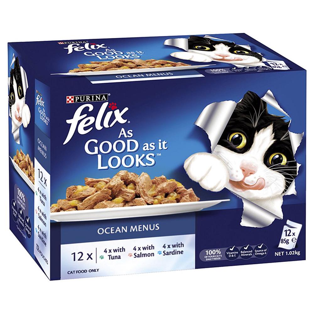 Felix Agail Gij Ocean Menu, 12 Pack - 85g, 9300605098626