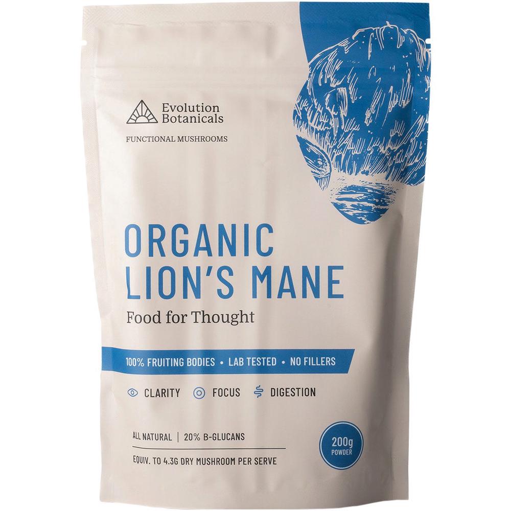 Evolution Botanicals Organic Lion's Mane Food For Thought - 200g, 9309000407101