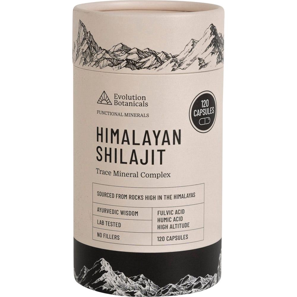 Evolution Botanicals Himalayan Shilajit Trace Mineral Complex, 120 Caps, 9309000407262