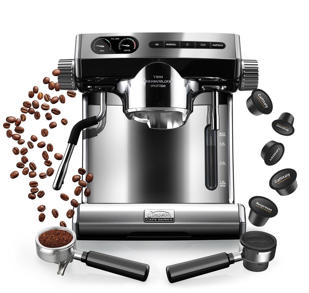 Sunbeam Cafe Series Espresso Machine With Capsule Buy online at The