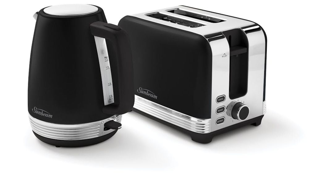 Sunbeam Chic Collection Breakfast Kettle and Toaster Pack (Black) by Sunbeam - ISBN: 9311445037447