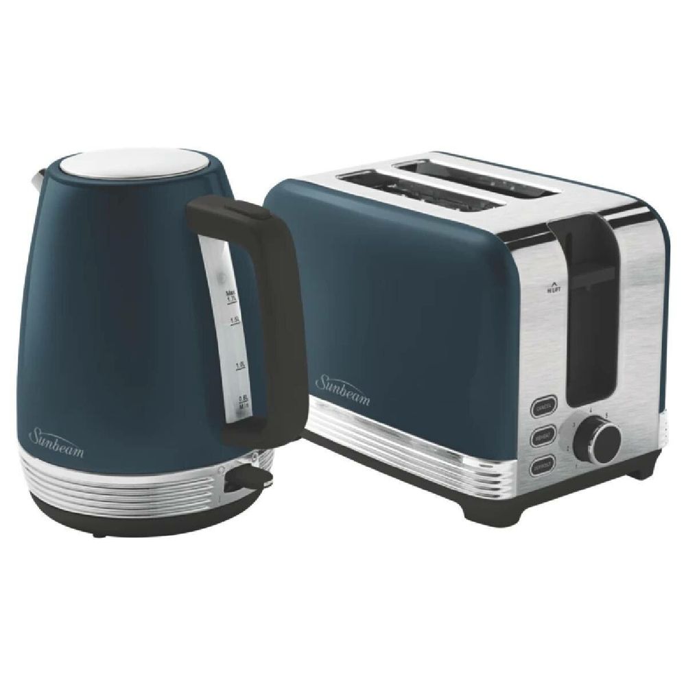 Sunbeam Chic Collection Breakfast Kettle and Toaster Pack (Blue) by Sunbeam - ISBN: 9311445037478