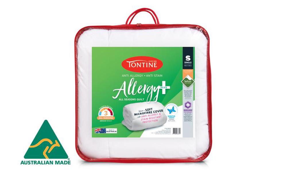 Tontine Allergy Plus AntiAllergy & AntiStain Quilt Double Buy