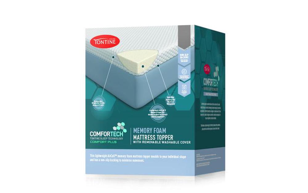 tontine comfortech reversible mattress topper review