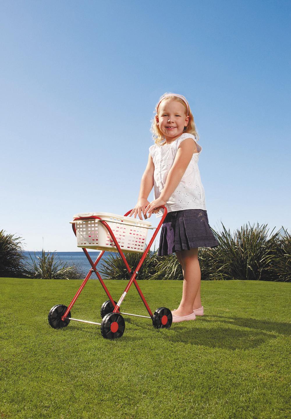 Metal Clothes Trolley & Basket, 9312064009556