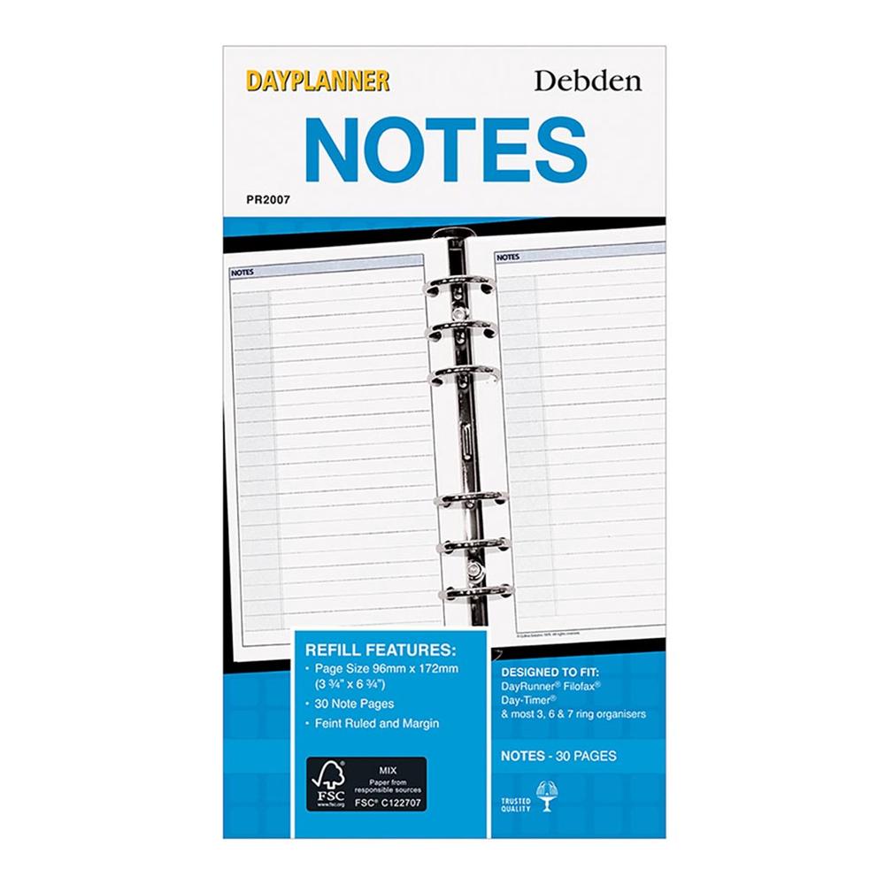Debden Personal Dayplanner Refill Notes Buy online at The Nile