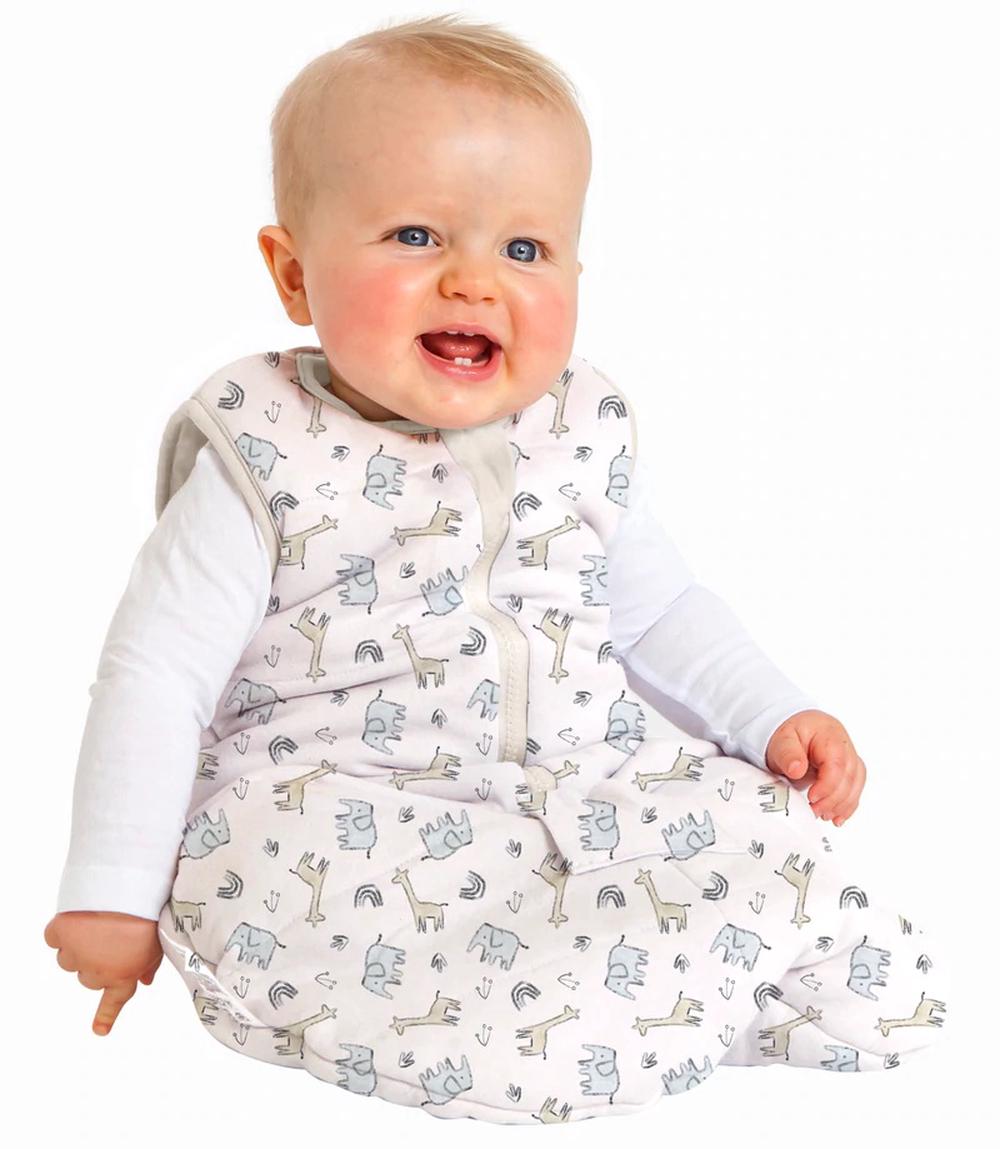 Baby Studio Cotton Winter Sleeveless Sleeping Bag, Tog (Rumble