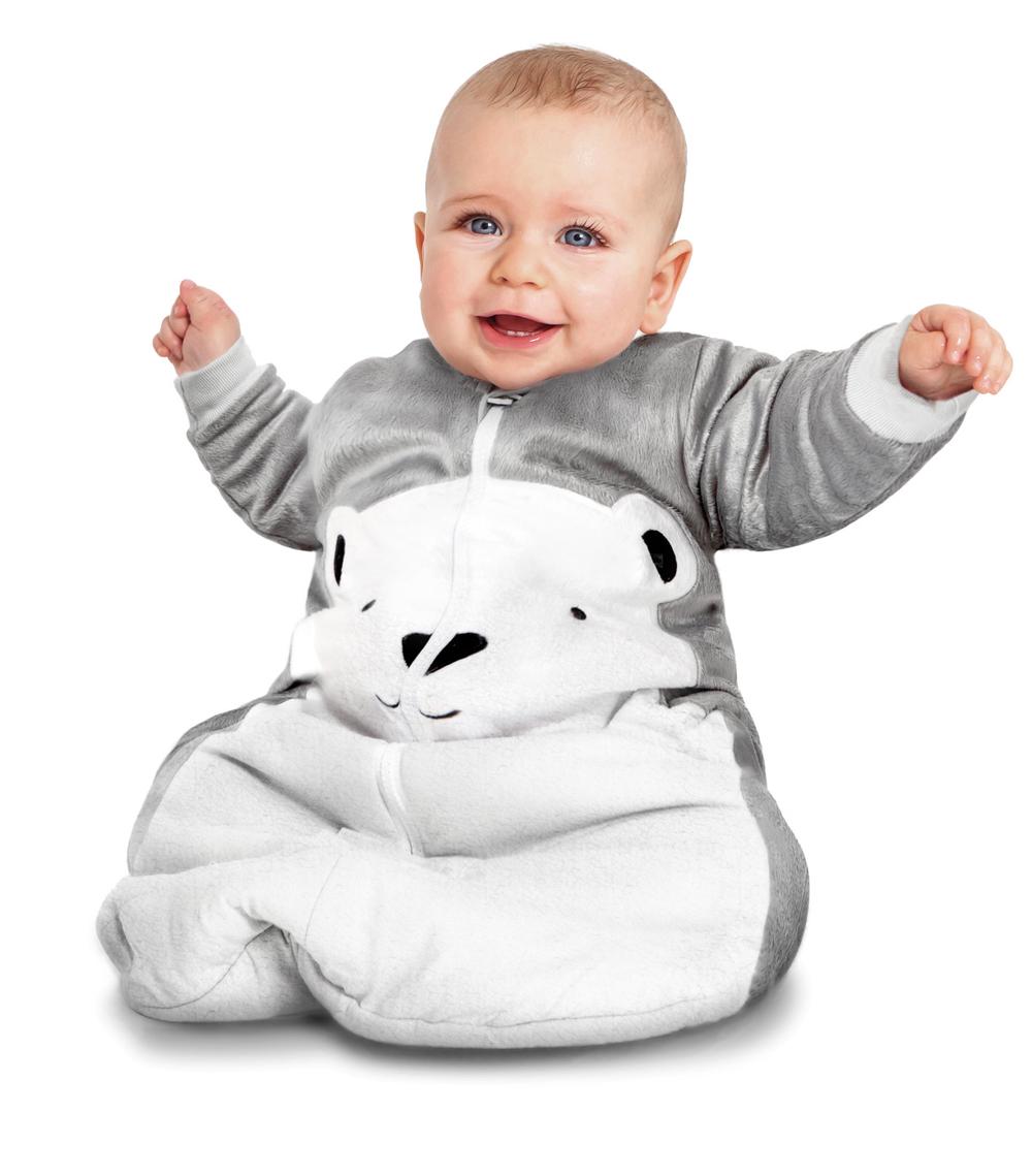 Baby Studio Fleece Winter Sleeping Bag with Arms, 3.0 Tog (Polar Bear