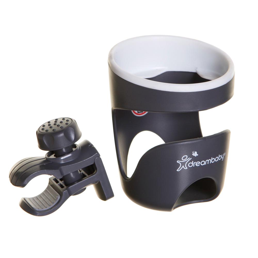 Strollerbuddy Drink Holder (Grey With Cream Trim), 9312742302993
