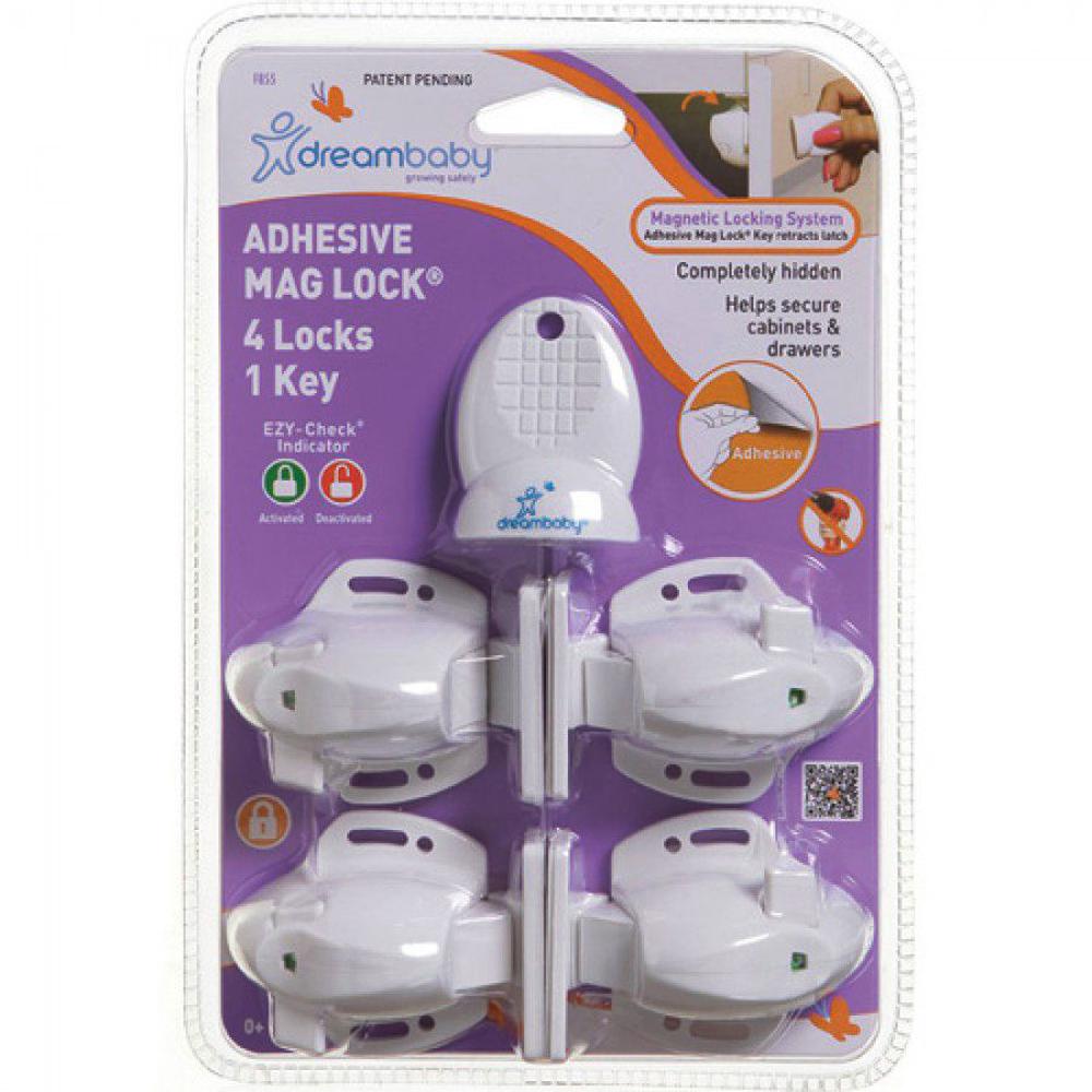 Adhesive Mag Lock 4 Locks + 1 Key, 9312742308551