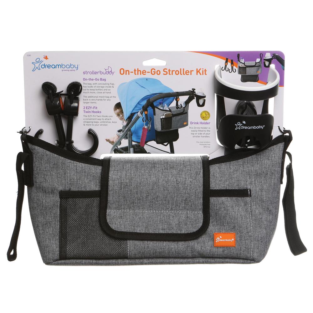 On-The-Go Stroller Kit (Grey Denim), 9312742322854