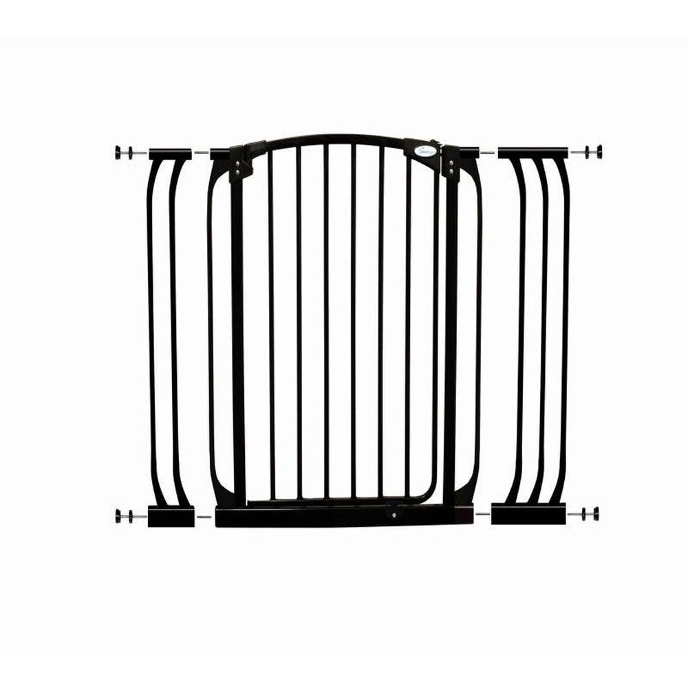 Chelsea Xtra Tall Security Gate & Extension Set (Black), 9312742378219