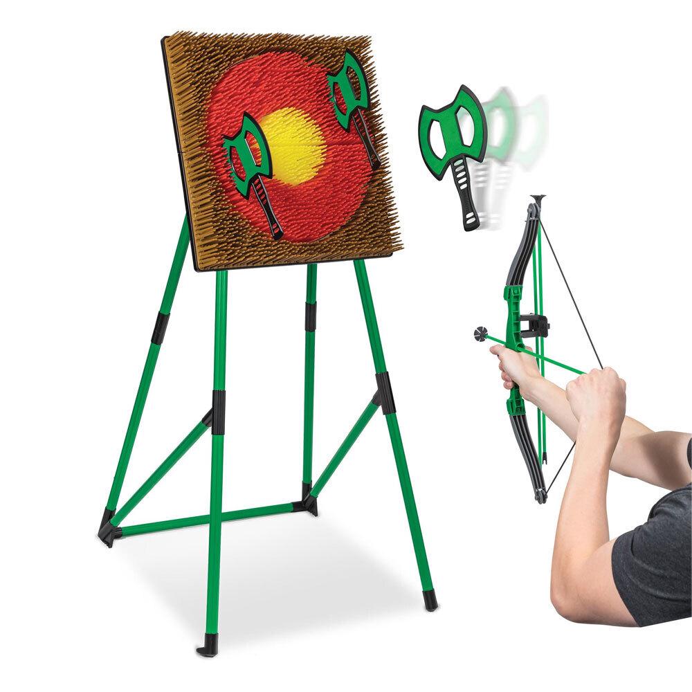 2-in-1 Axe Throw and Archery Set, 9312788019237
