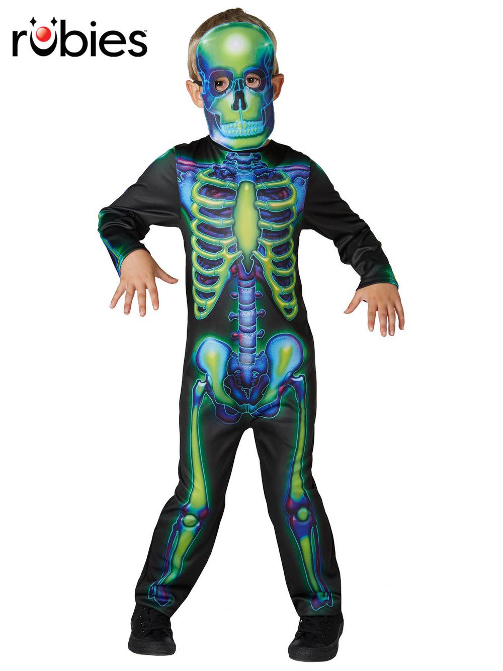 Rubies Deerfield Neon Skeleton Glow In The Dark Costume - 3-5 Years by Rubies Deerfield - ISBN: 9312853026450