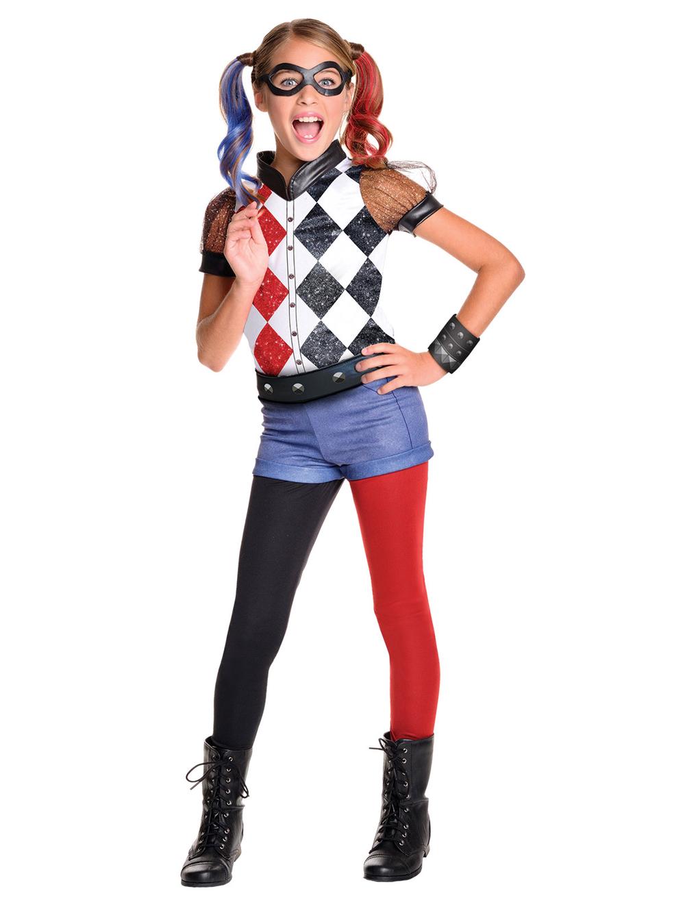 Rubies DC Super Hero Girls: Harley Quinn Deluxe Child Costume - Medium ...