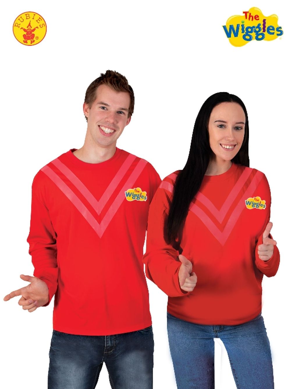 Rubies Red Wiggle Adult Costume Top - Adult-XL by Rubies - ISBN: 9312853073294