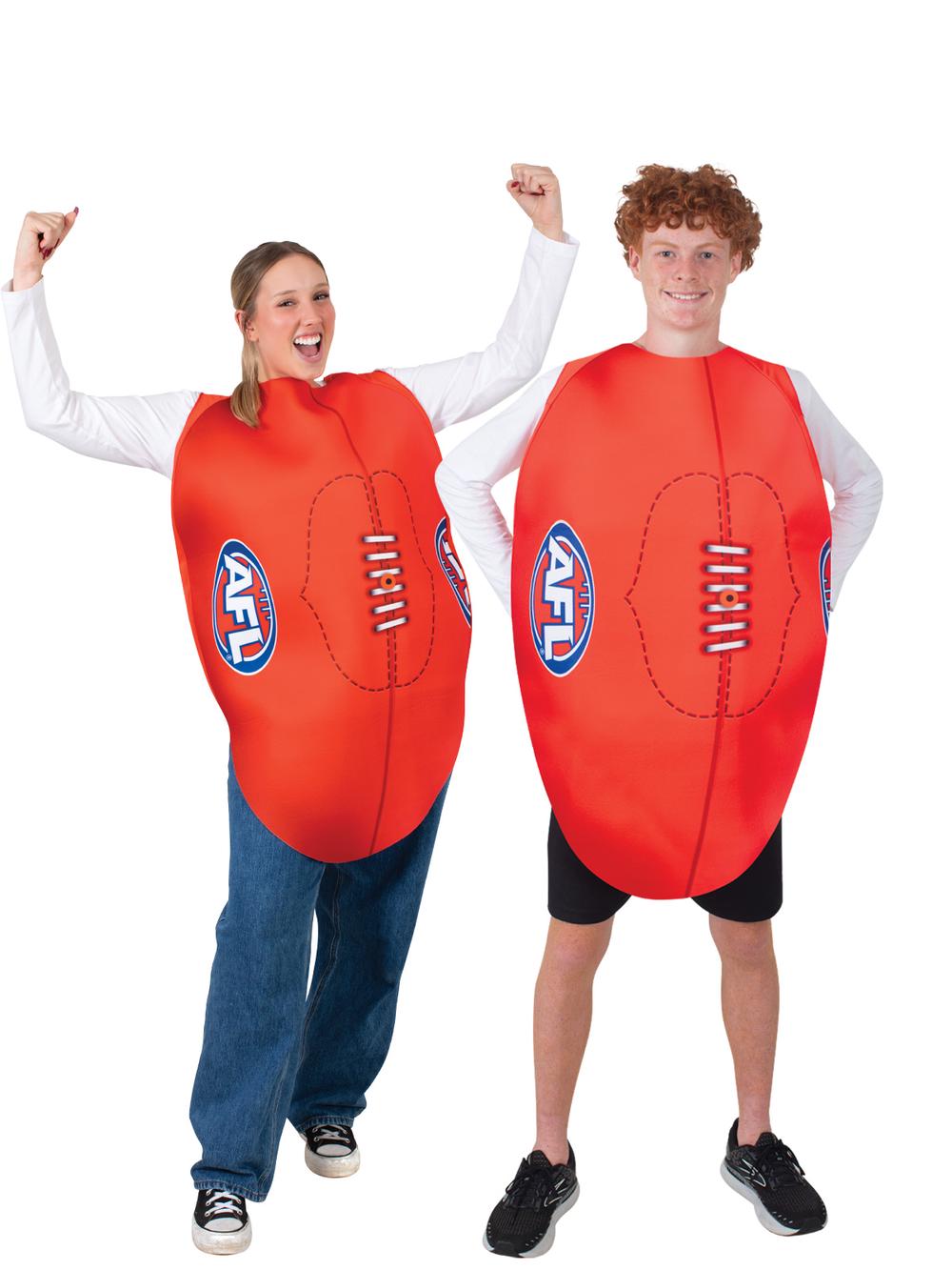 Afl Footy Tabard Costume, Adult - One Size, 9312853075496