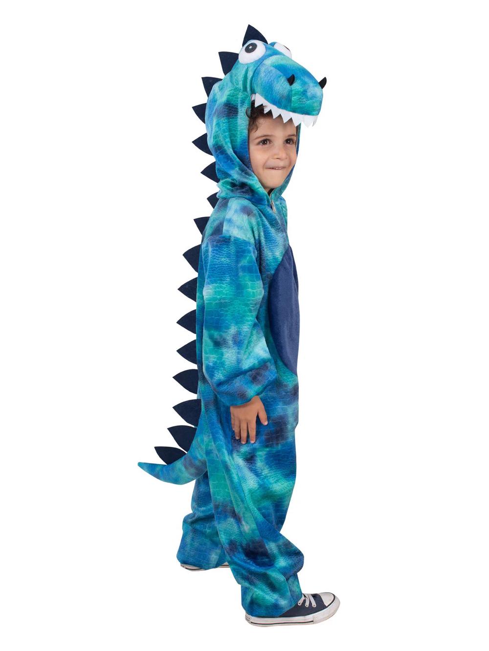 Rubies Roarin' Rex Blue Dinosaur Costume - Size 3-5 Years, 9312853076912
