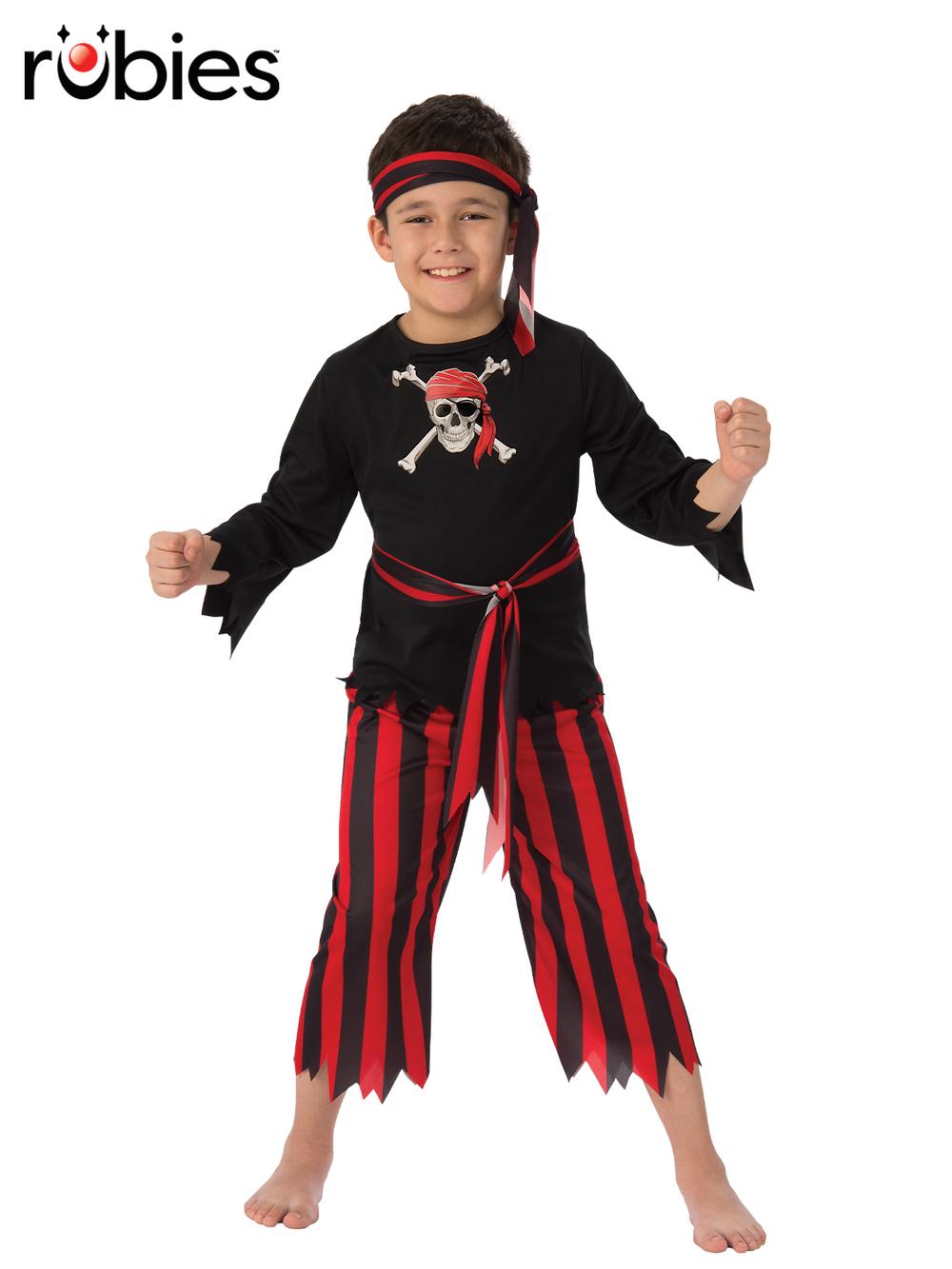 Rubies Pirate Boy Costume, Child - 6-8 Yrs, 9312853078787
