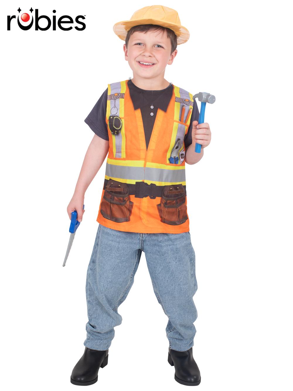Construction Worker Costume, Child, 9312853086843