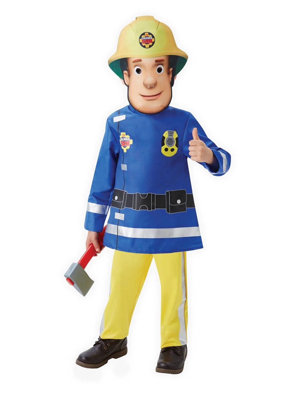 Rubies Fireman Sam Deluxe Costume - Size 3-5 Years, 9312853092318