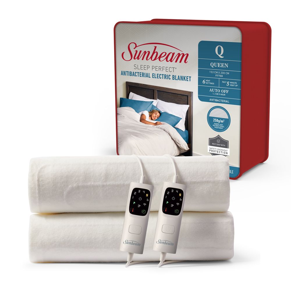 Sunbeam Sleep Perfect Antibacterial Electric Blanket - Queen by Sunbeam - ISBN: 9313139335860