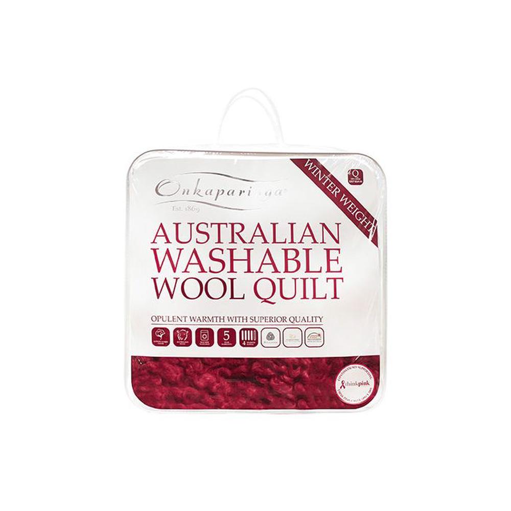Onkaparinga Australian Washable Winter Weight Wool Quilt Single Buy